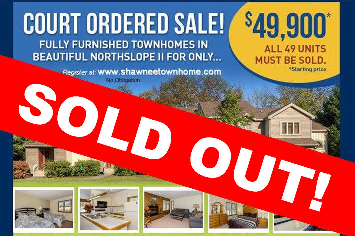 Court Ordered Northslope II Townhome Sale Sells Out!